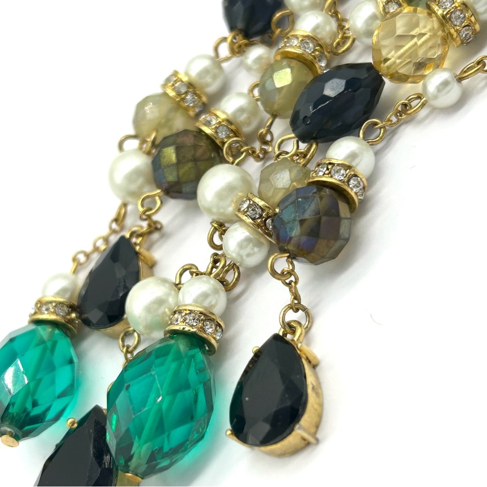 Erickson Beamon Rocks Beaded Drop Fringe Necklace - Picture 6 of 8